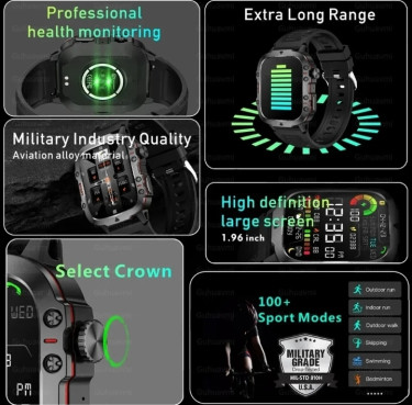 Men Military Blood Pressure Heart Monitor 