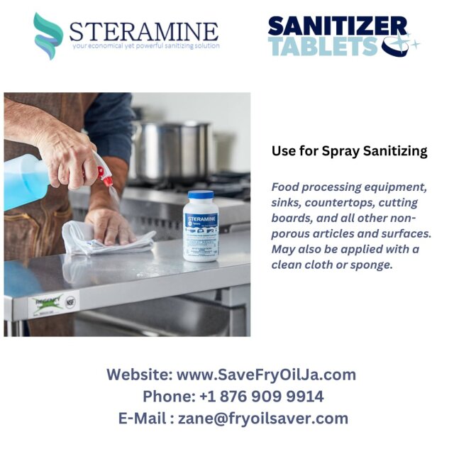 Steramine 1 G Food Safe Sanitizing Tablets