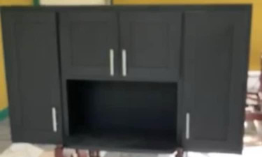 Kitchen Cabinet W/ Microwave Cove