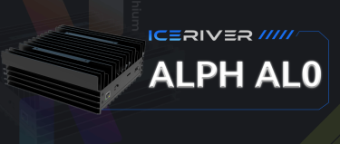 New IceRiver ALPH AL0 400Gh 100W Alephium Miner 