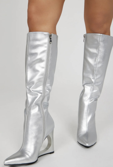 Sexy Silver Boots