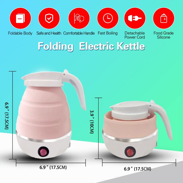 600ML FOLDABLE PORTABLE ELECTRIC KETTLE