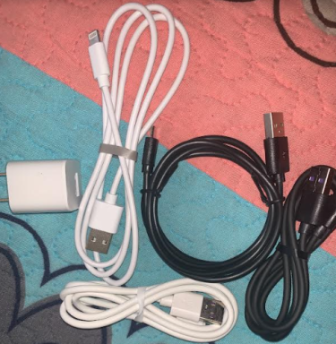 Phone Charger: IPHONE, TYPE C & MICRO-USB