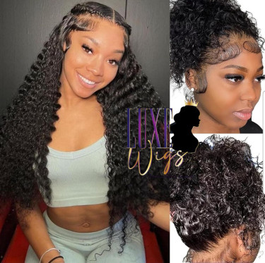 26inch 360 Lace Front Deep Wave Wig