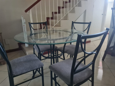 Glass Table And Chairs