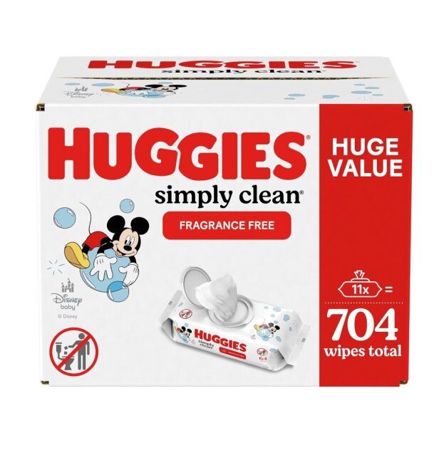 11 Pack Huggies Baby Wipes