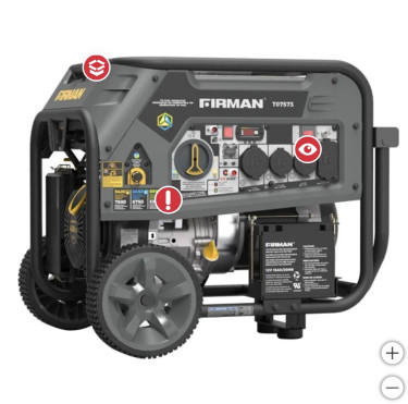 Firman 7500W Running, Gasoline Or Gas Generator