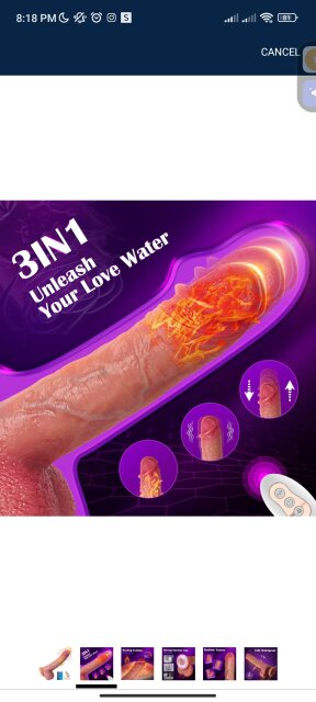 Vibrator 3 In 1 Dildo