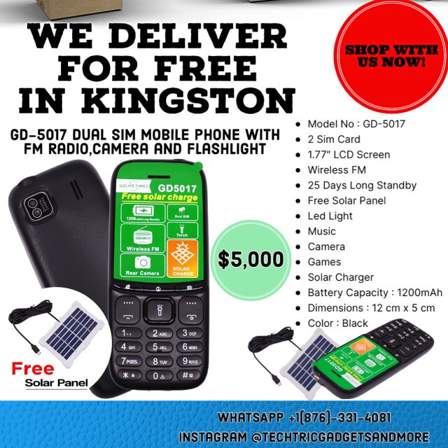 GD5017 2 SIM MOBILE PHONE WITH FM RADIO