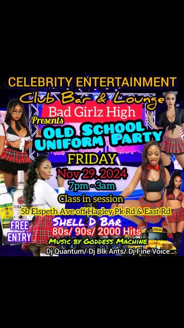 Old School Uniform Party. Celebrity Ent