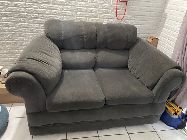 Grey 2 Seater Loveseat