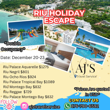 Riu December Deals 