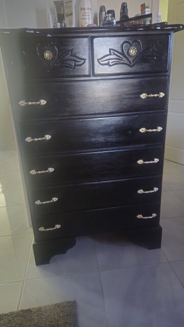 Black, 7 Drawer Chest Of Drawers