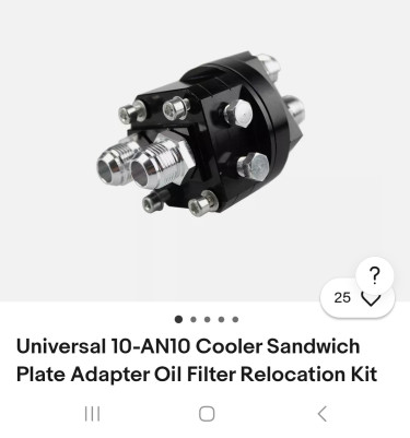 Universal AN 10 Oil Cooler Relocation Kit