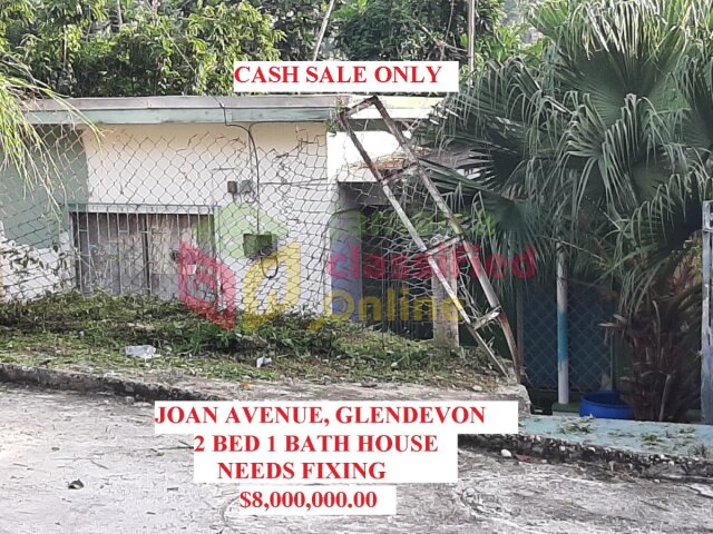 2 Bedroom 1 Bathroom Joan Avenue Needs Repair