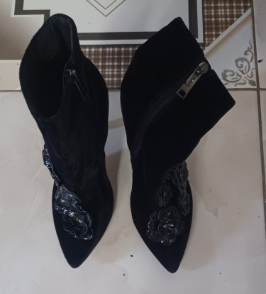 Black High Top Heels