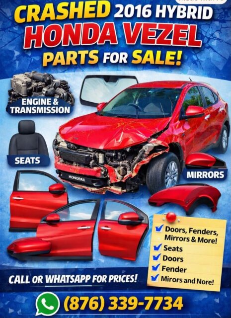 Scrap PARTS Crash 2016 Honda Vezel HYBRID