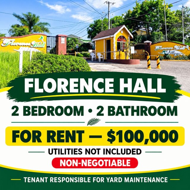 FLORENCE HALL 2 Bedroom 2 BATH $100,000