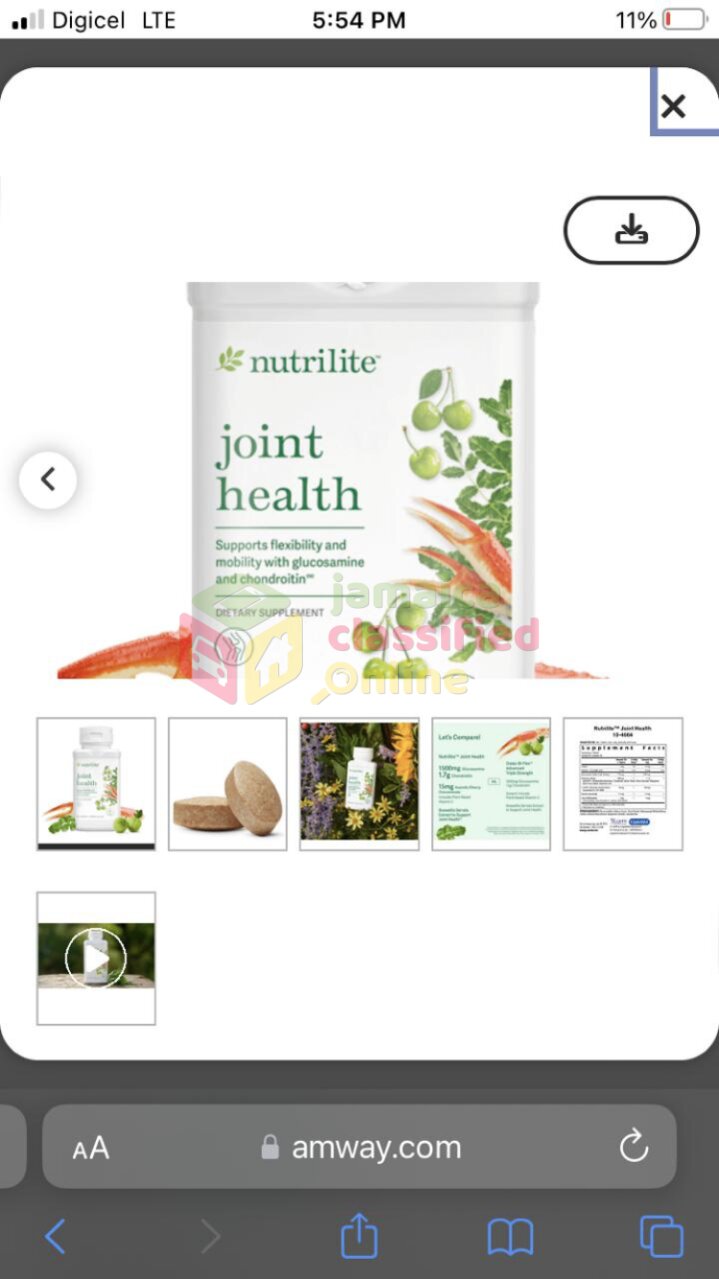 Nutrilite Joint Health Organic 30 Day Supply
