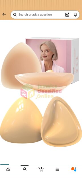 Sticky Bra Push Up Inserts Set  With Nipple Covers