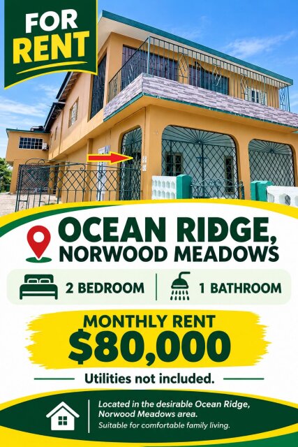 Ocean Ridge 2 Bedrooms, Norwood Meadows For $80K