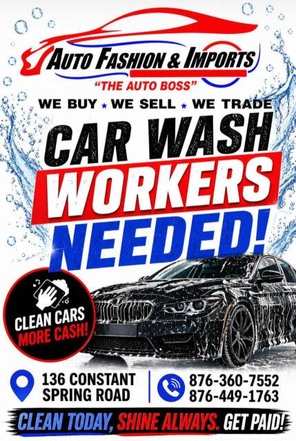 Car Wash Workers Needed