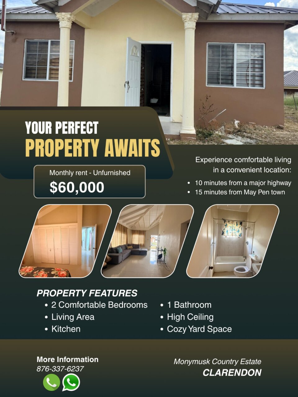 2 Bedroom 1 Bathroom Cozy Home