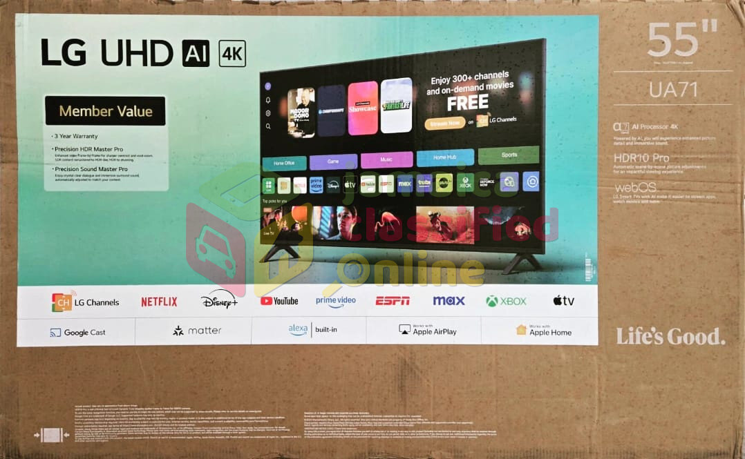 New 55 Inch TV