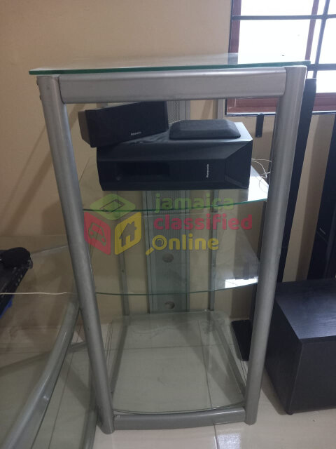 Two Pieces Glass Entertainment Set