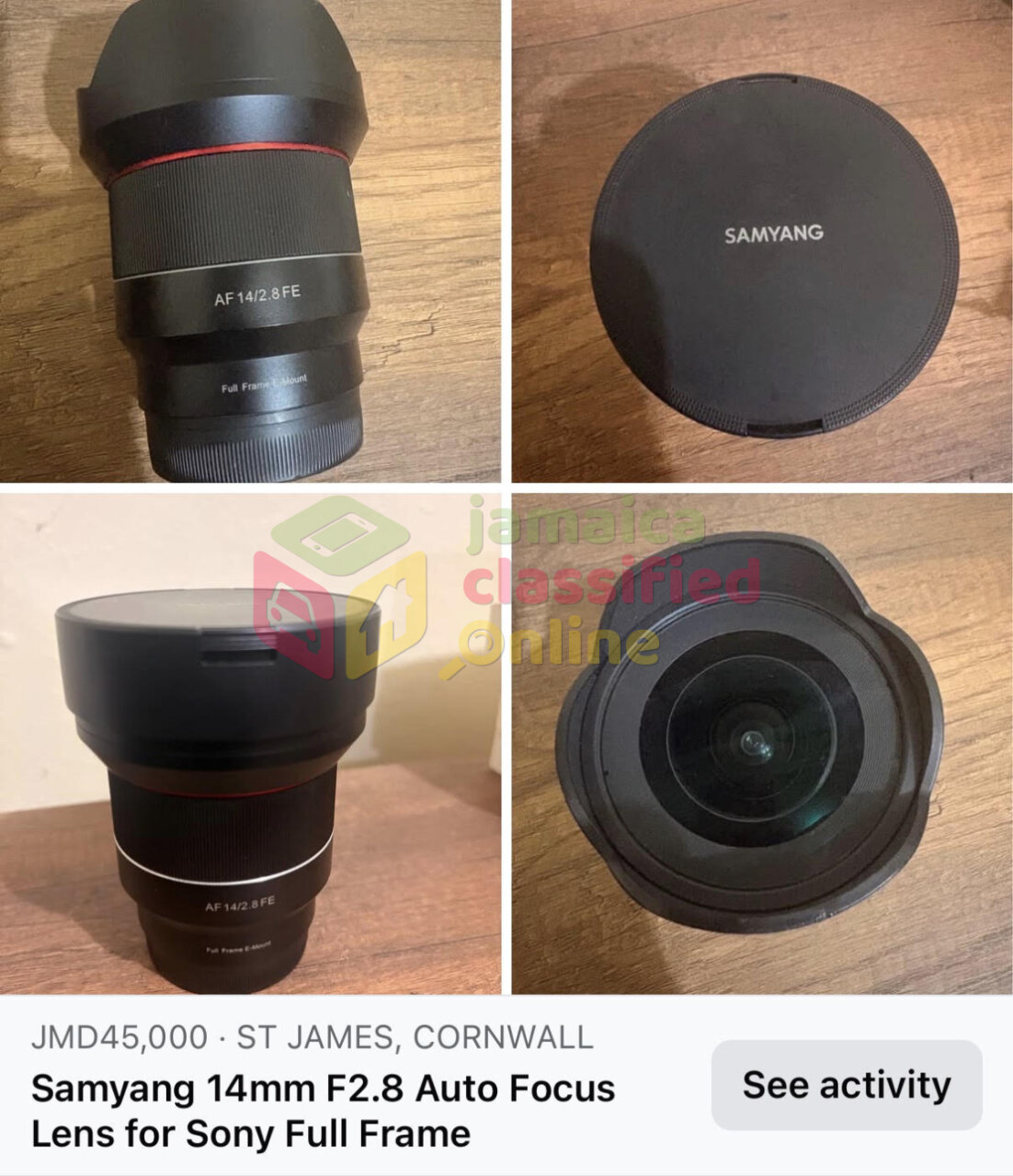 Samyang F28 FE Sony Lens