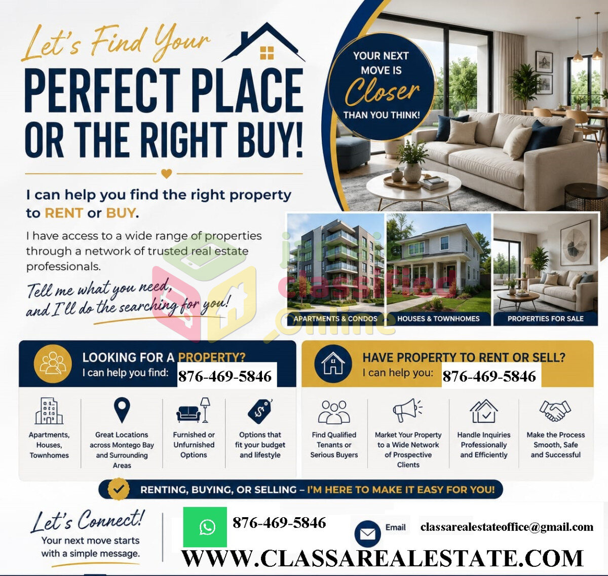 FOR ALL YOUR REAL ESTATE NEEDS