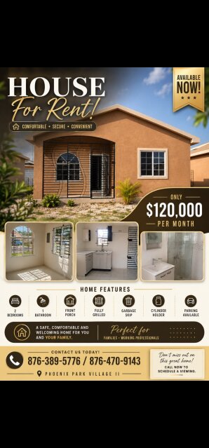 2 Bedroom House For Rent