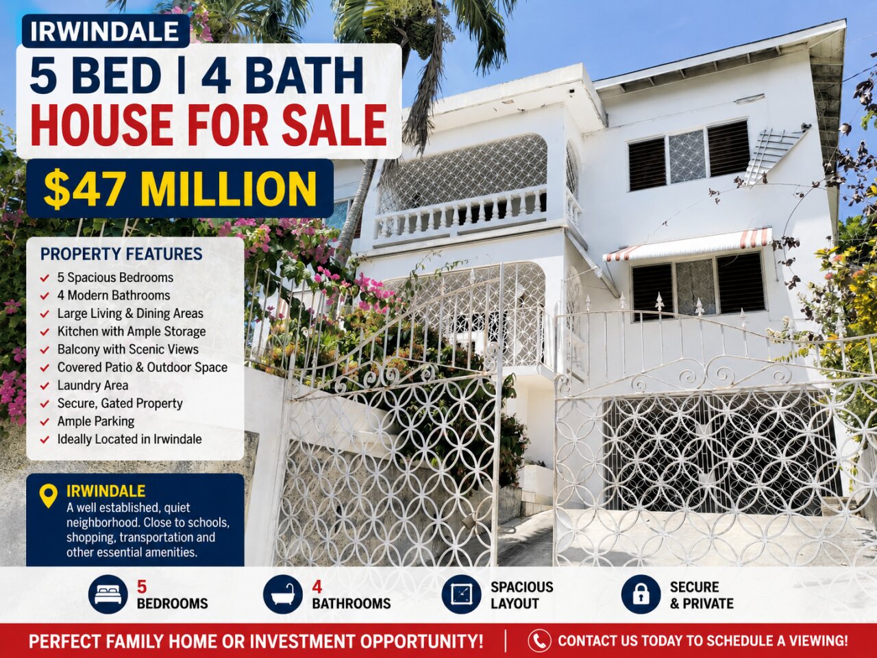 IRWINDALE 4 BED 3 BATH $47 MILLION