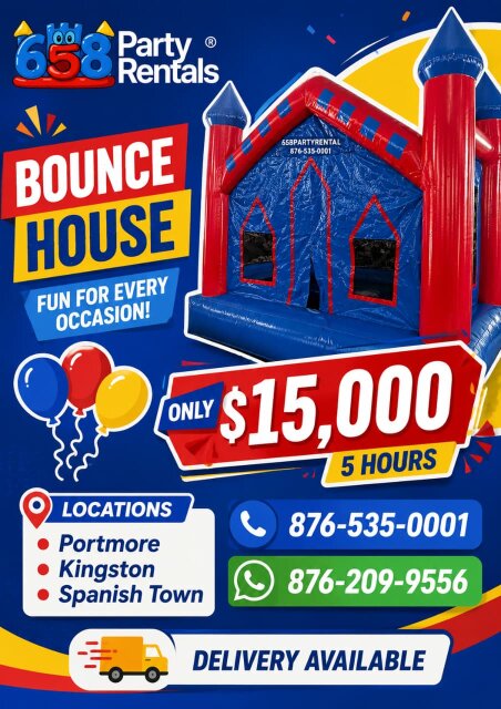 Bouncehouse For Rent.... Age (3- 8)
