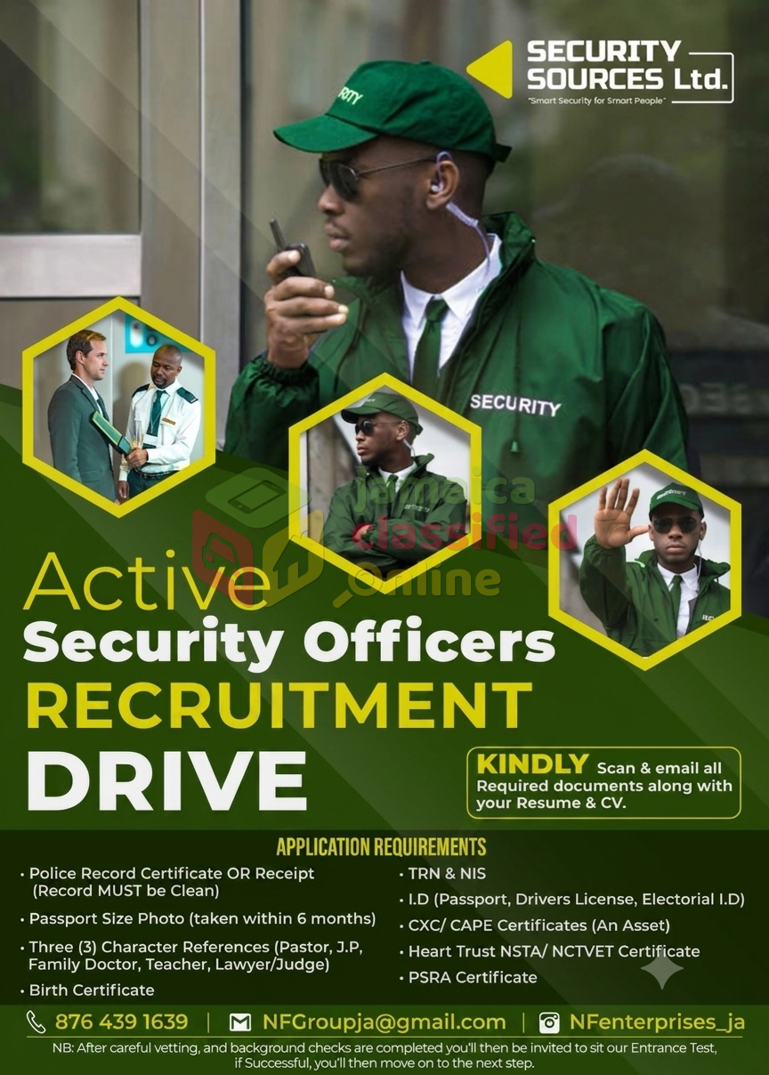 Security Guard Workers Needed 