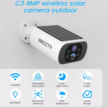 ARCCTV  Wireless Security Camera Outdoor 