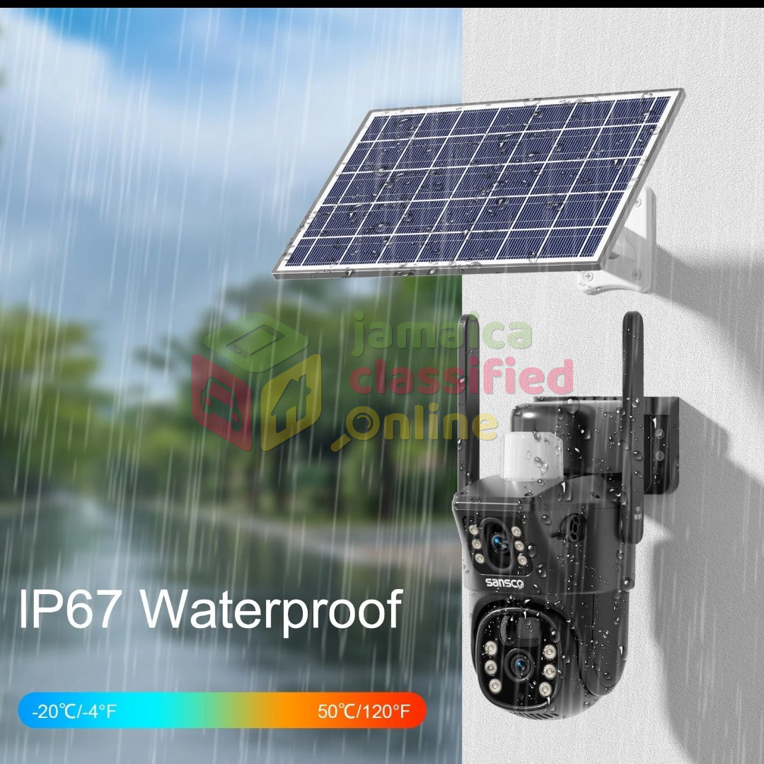 Solar Powered 8MP Wireless WiFi  Outdoor Pan Secur