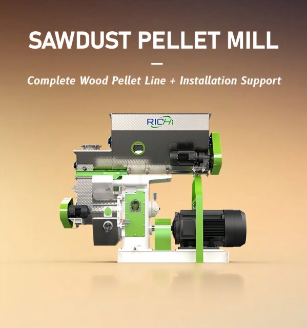 Sawdust Pellet Machine For High-Fiber Wood Waste