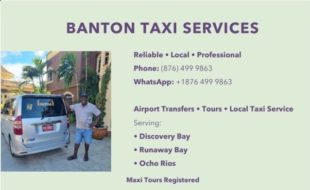 Taxi & Hire Services In St Ann