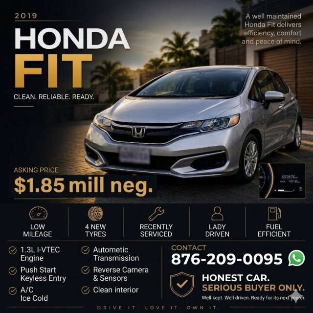Clean 2019 Honda Fit For Sale!!!