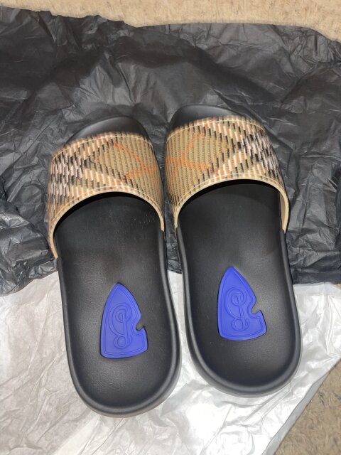 New Burberry Slides (Size 10)