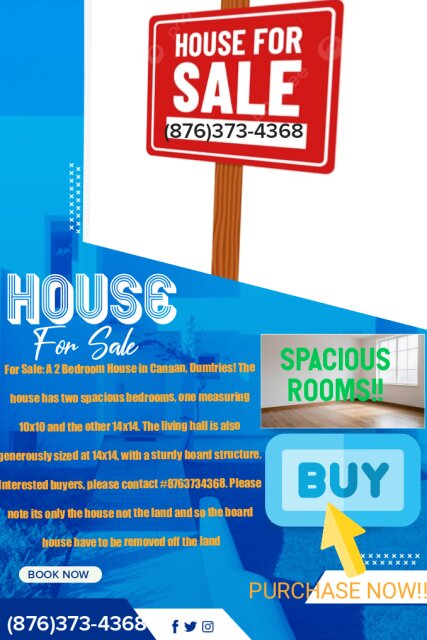 2 Bedroom Extremely Spacious Board House For Sale