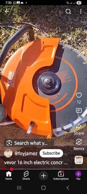 Electric Concrete Saw
