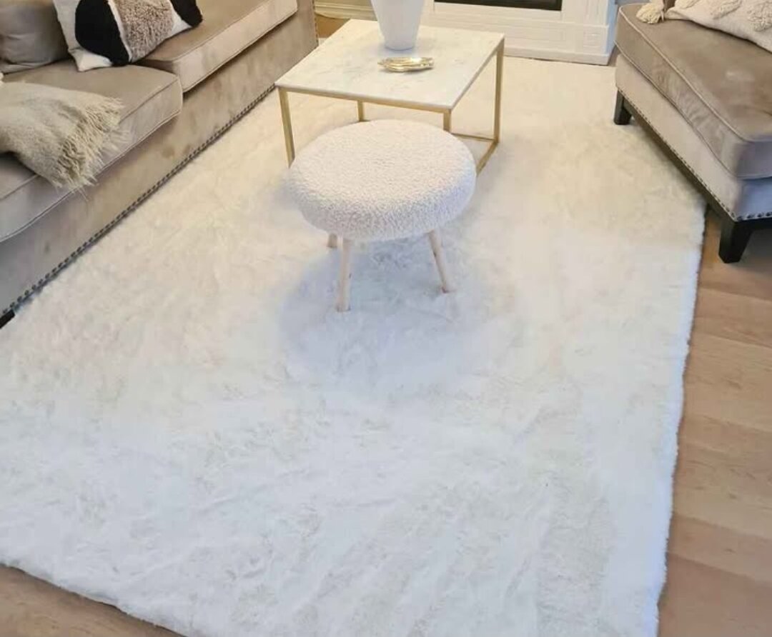 8x10 Area Rug White Used Great Quality