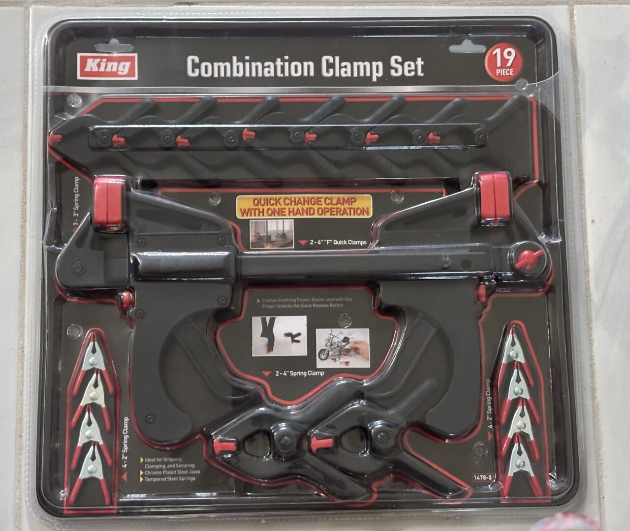 King 19 Piece Combination Clamp Set