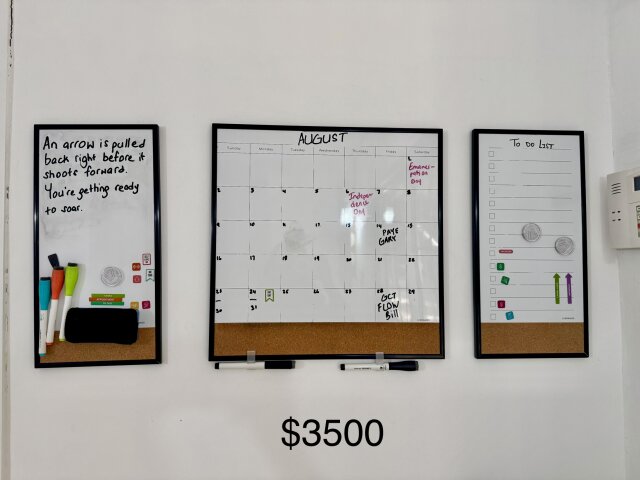 3-Piece Dry-Erase Planning Board Set – $3,500