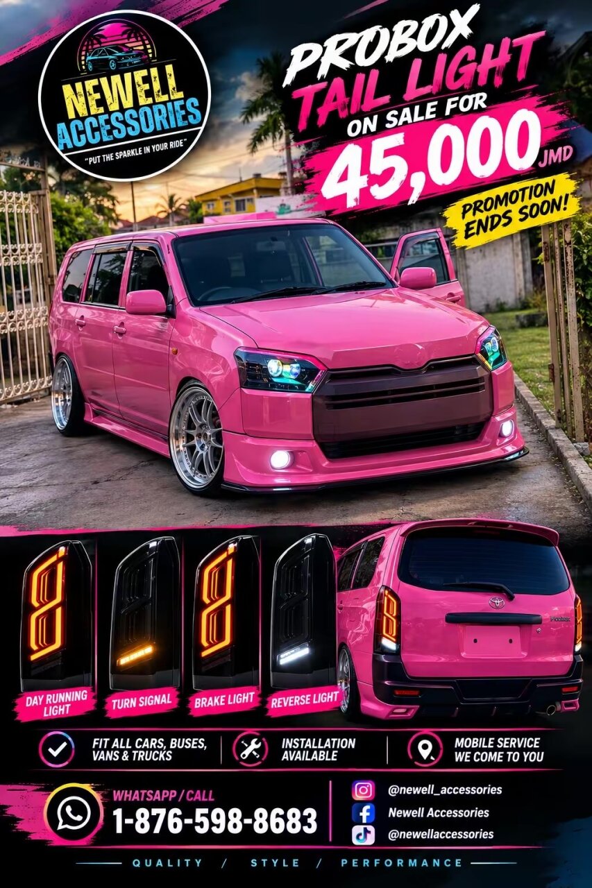 Toyota Probox Taillights And Headlights