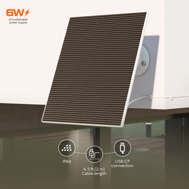 6W Solar Panel For Smart Outdoor Battery Cameras