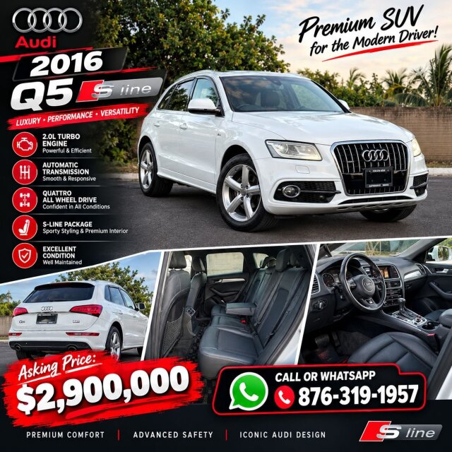 2016 Audi Q5 S-Line For Sale