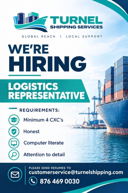 SHIPPING LOGISTICS REPRESENTAIVE HIRING NOW !